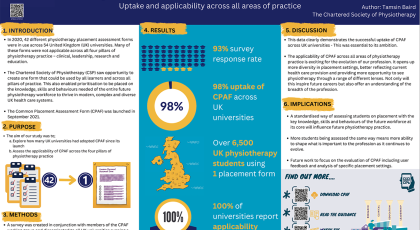 Poster about the Common Placement Assessment Form 