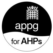 Image containing text : 'APPG for AHPs'